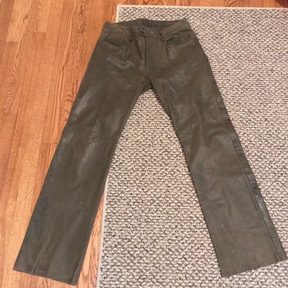 diesel leather trousers womens
